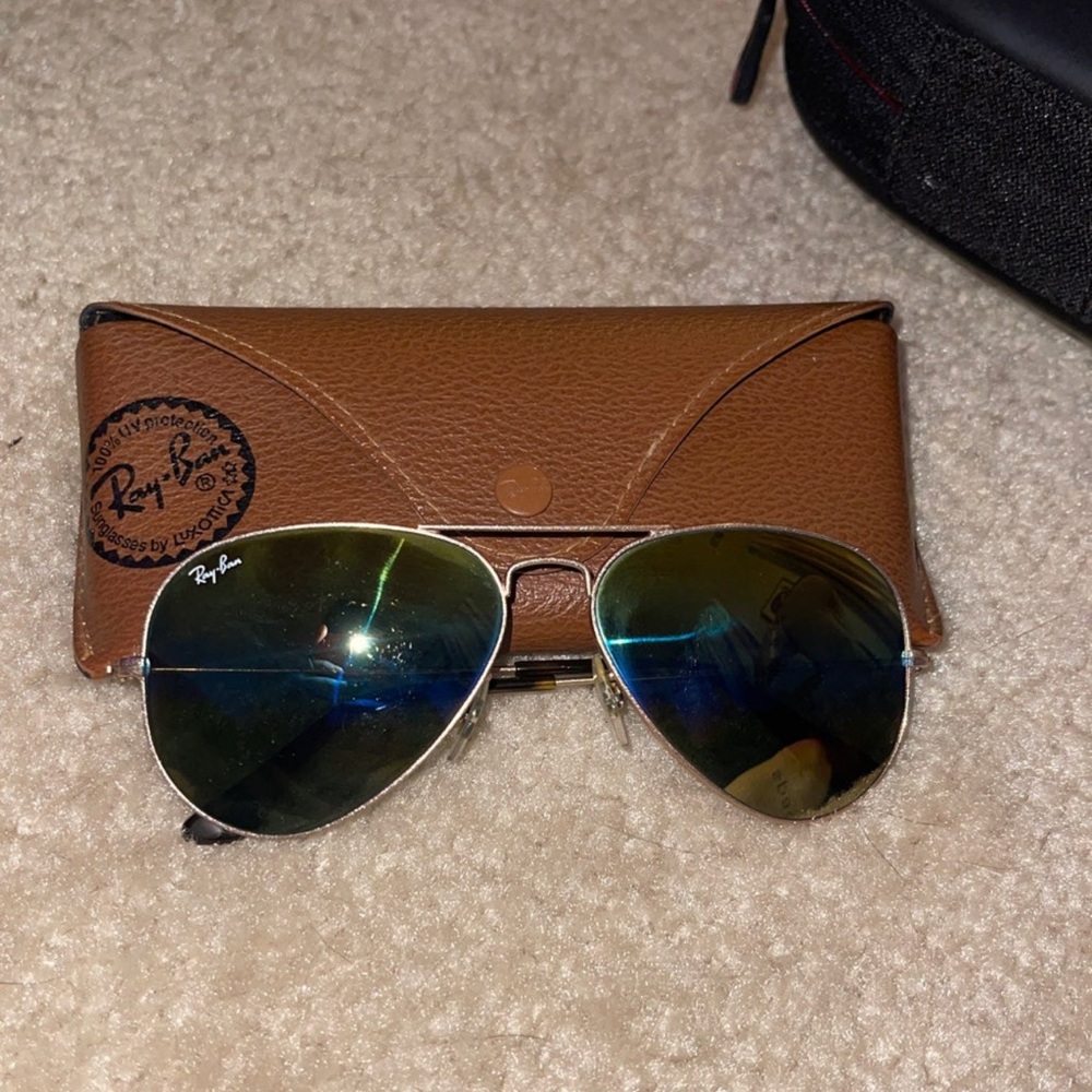 Rainbow aviator ray ban sunglasses
